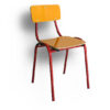 Silla kinder - formalita amarilla - estructura roja